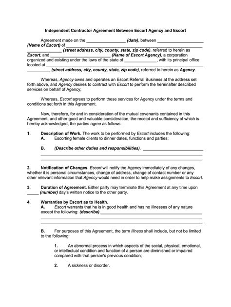 escort agency contract template pdf|Fill and Sign the Escort Agency Contract Template Form Fill Out。